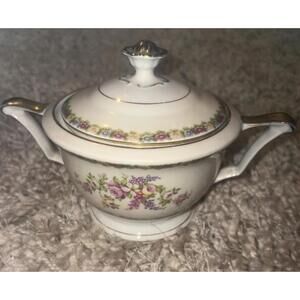 Vintage Noritake China Alford Sugar Bowl With Lid